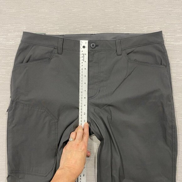 Eddie Bauer Fleece Lined Tech Pants Mens 38 x 32" Gray Water Repellent Insulated - Picture 13 of 14